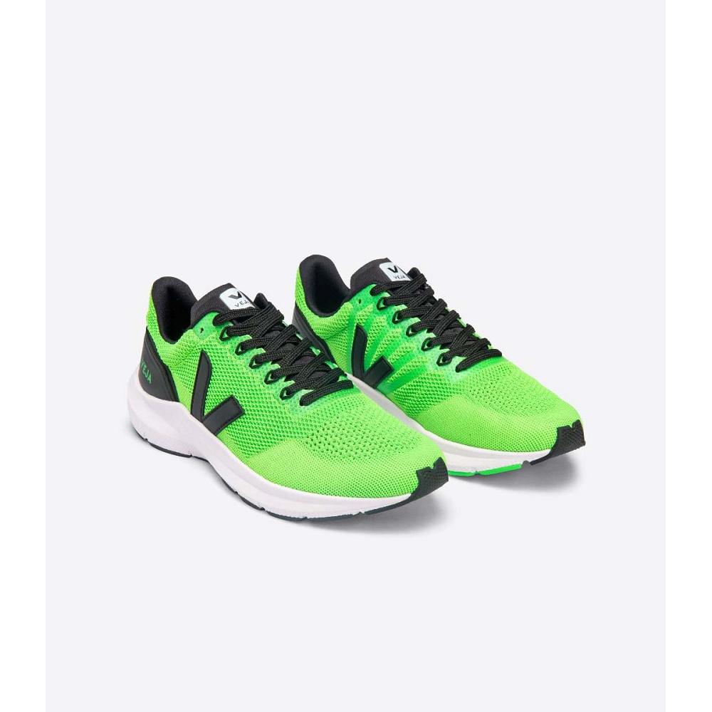 Men's Veja MARLIN V-KNIT Running Shoes Green | ZA 142QMA